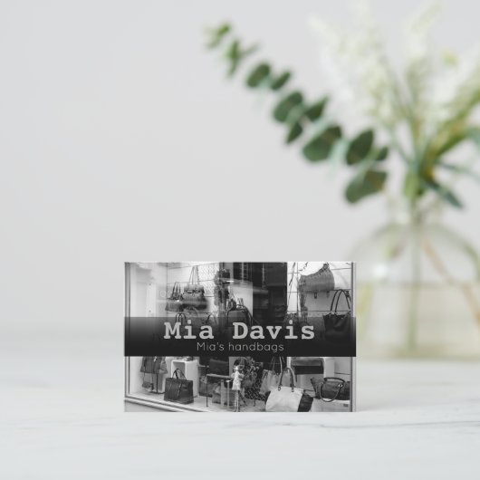 Carte de visite sac à main (Debout devant)