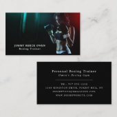 Carte De Visite Sac à punch, Boxer, Entraîneur de boxe (Devant / Derrière)