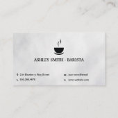 Carte De Visite Sac de fèves de café (Dos)