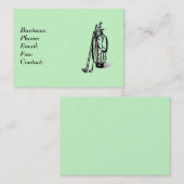 Carte De Visite Sac de golf (Devant / Derrière)
