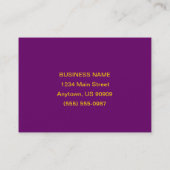 Carte de visite sacré de coutume de coeur et de (Dos)