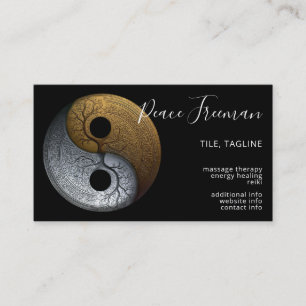 Carte De Visite Sacré Équilibre Symbole Yin Yang