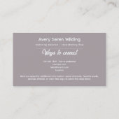 Carte De Visite Sacred Axis | Third Eye Design (Dos)