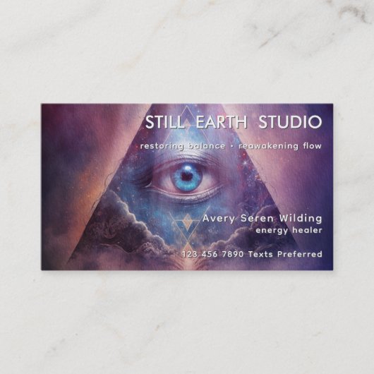 Carte De Visite Sacred Axis | Third Eye Design (Devant)
