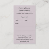 Carte De Visite Sacred Axis | Third Eye Design (Dos)