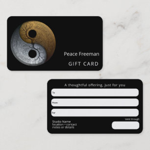 Carte De Visite Sacred Balance Symbole Yin Yang