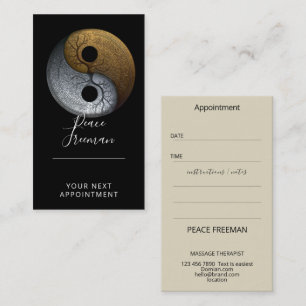 Carte De Visite Sacred Balance Symbole Yin Yang