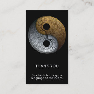 Carte De Visite Sacred Balance Symbole Yin Yang