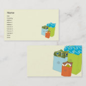 Carte De Visite Sacs à provisions - affaires (Devant / Derrière)