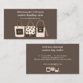 Carte De Visite Sacs Accessoires de mode Brown Designer (Devant / Derrière)