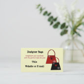Carte De Visite Sacs du concepteur (Debout devant)