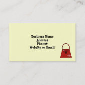 Carte De Visite Sacs du concepteur (Dos)