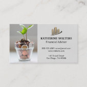 Carte De Visite Sacs | Modifier le Plante | Graphique à barres (Devant)