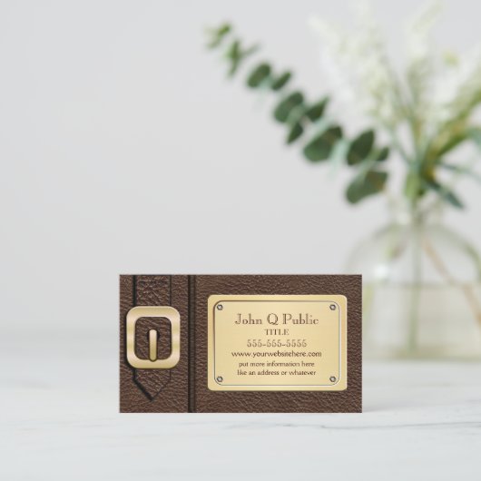 Carte De Visite Saddlebag Brown (Debout devant)