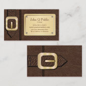 Carte De Visite Saddlebag Brown (Devant / Derrière)