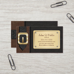 Carte De Visite Saddlebag Brown et noir