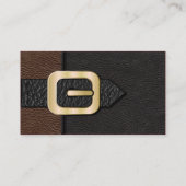 Carte De Visite Saddlebag Brown et noir (Dos)
