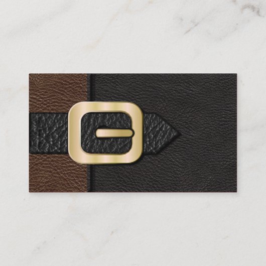 Carte De Visite Saddlebag Brown et noir (Dos)