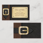 Carte De Visite Saddlebag Brown et noir (Devant / Derrière)