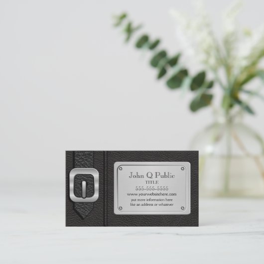 Carte De Visite Saddlebag noir (Debout devant)