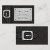 Carte De Visite Saddlebag noir (Devant / Derrière)