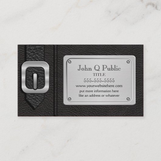 Carte De Visite Saddlebag noir (Devant)