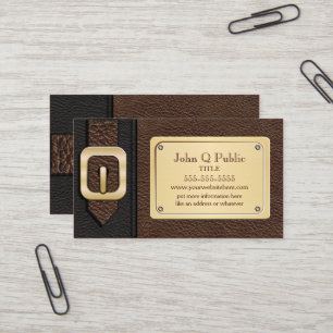 Carte De Visite Saddlebag noir et Brown