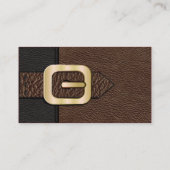 Carte De Visite Saddlebag noir et Brown (Dos)