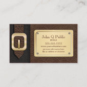 Carte De Visite Saddlebag noir et Brown (Devant)