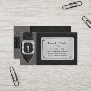 Carte De Visite Saddlebag noir et gris