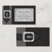 Carte De Visite Saddlebag noir et gris (Devant / Derrière)