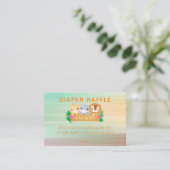 Carte De Visite Safari de bois Animaux Repas de couches (Debout devant)