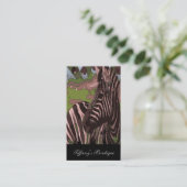 Carte De Visite safari sauvage zèbre animal (Debout devant)
