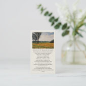 Carte De Visite Safely Home Orange Blue Green Sympathy (Debout devant)