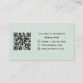 Carte De Visite Sage code qr vert (Dos)