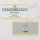 Carte de visite sage de hibou (Devant / Derrière)