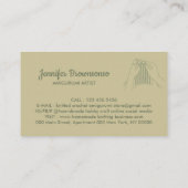 Carte De Visite Sage Gold Hobby artisanal Amigurumi Crochet Knit (Dos)