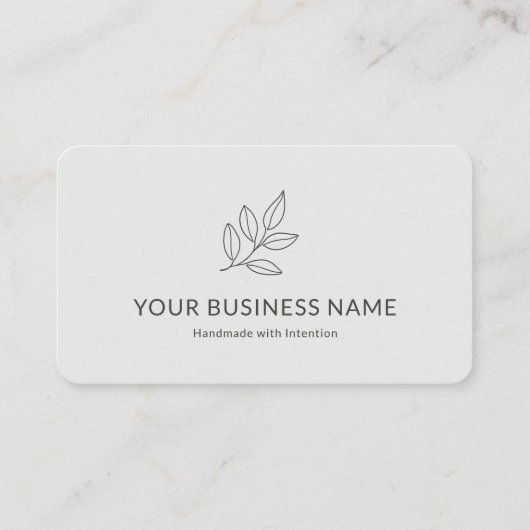 Carte De Visite Sage Green Botanical (Dos)