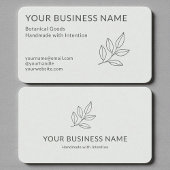 Carte De Visite Sage Green Botanical