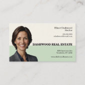 Carte De Visite Sage Green et Blocs de couleur Bug Immobilier (Devant)