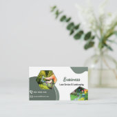 Carte De Visite Sage Green Service de soins juridiques et de paysa (Debout devant)