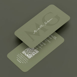 Carte De Visite Sage marketing professionnel minimal élégant