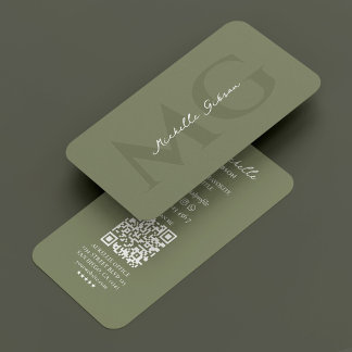 Carte De Visite Sage marketing professionnel minimal élégant