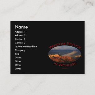Carte De Visite sagesse