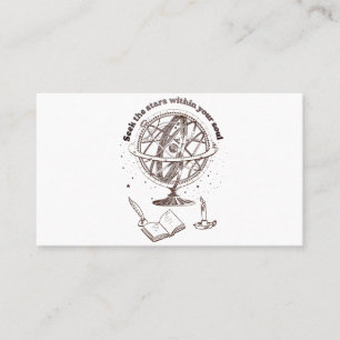 Carte De Visite Sagesse de l'âme céleste   Sphère armillaire vinta