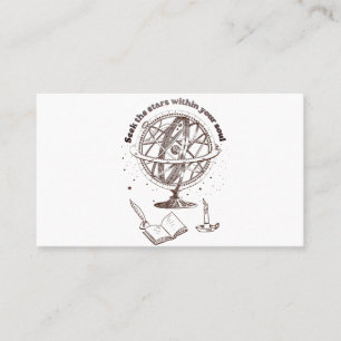 Carte De Visite Sagesse de l'âme céleste   Sphère armillaire vinta
