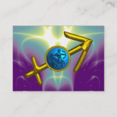 Carte De Visite SAGITTARIUS - violet bleu violet (Dos)