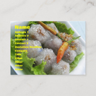 Carte De Visite Sago thaïlandais au chili ... Thaïlande