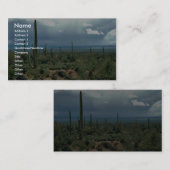 Carte De Visite Saguaro Cactus (Devant / Derrière)
