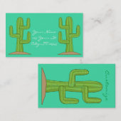 Carte De Visite Saguaro Cactus Thunder_Cove (Devant / Derrière)